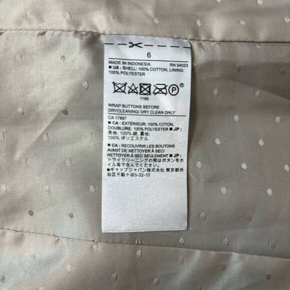 Banana Republic Olive 2-Button Blazer Size 6 - Picture 6 of 7